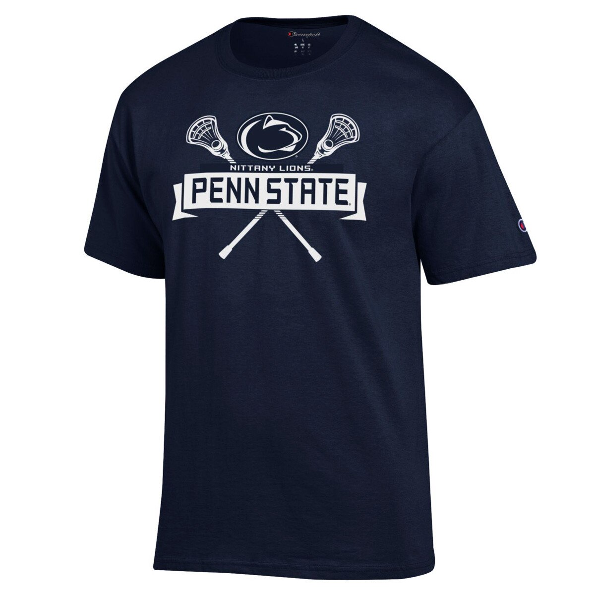 navy short sleeve t-shirt Penn State Nittany Lions Lacrosse